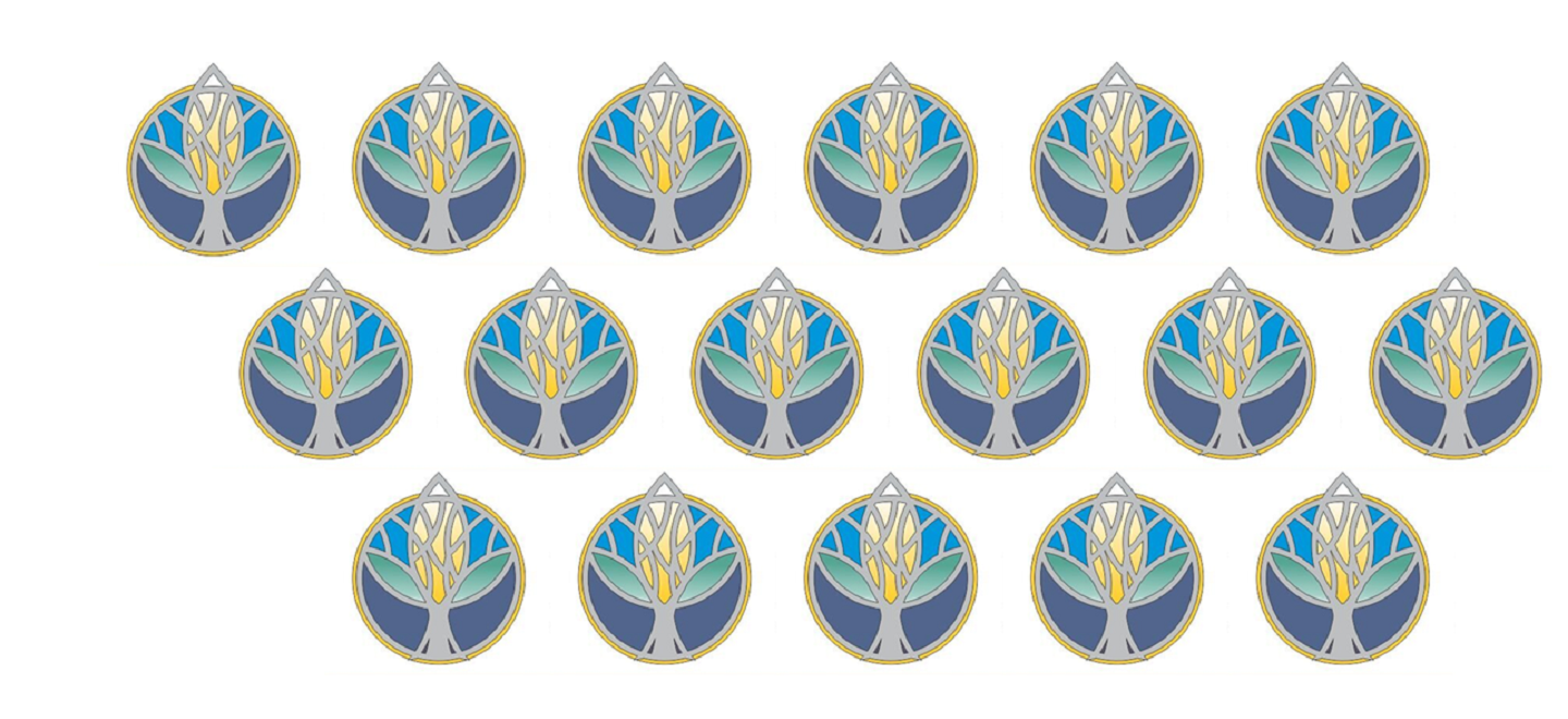 Wallpaper of repeating image of Midwest Leadership School Chalice logo